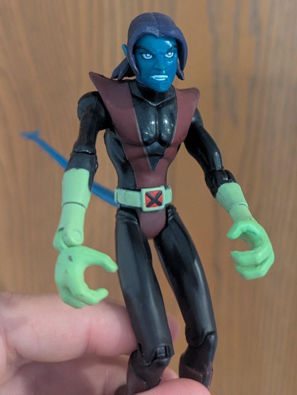 VTG Marvel Xmen Evolution Night Crawler Action Figure Collectible 2001